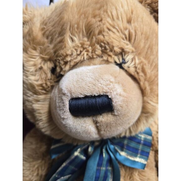 19" 28" Tan Golden Brown Stuffed Plush JCpenney JC Penney Holiday‎ Xmas Bear - Picture 3 of 6